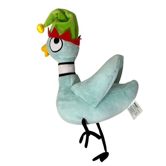 Kohls Cares Mo Willems Pigeon Wearing Holiday Hat Plush 10" Shelf Sitter Bird - Picture 4 of 7